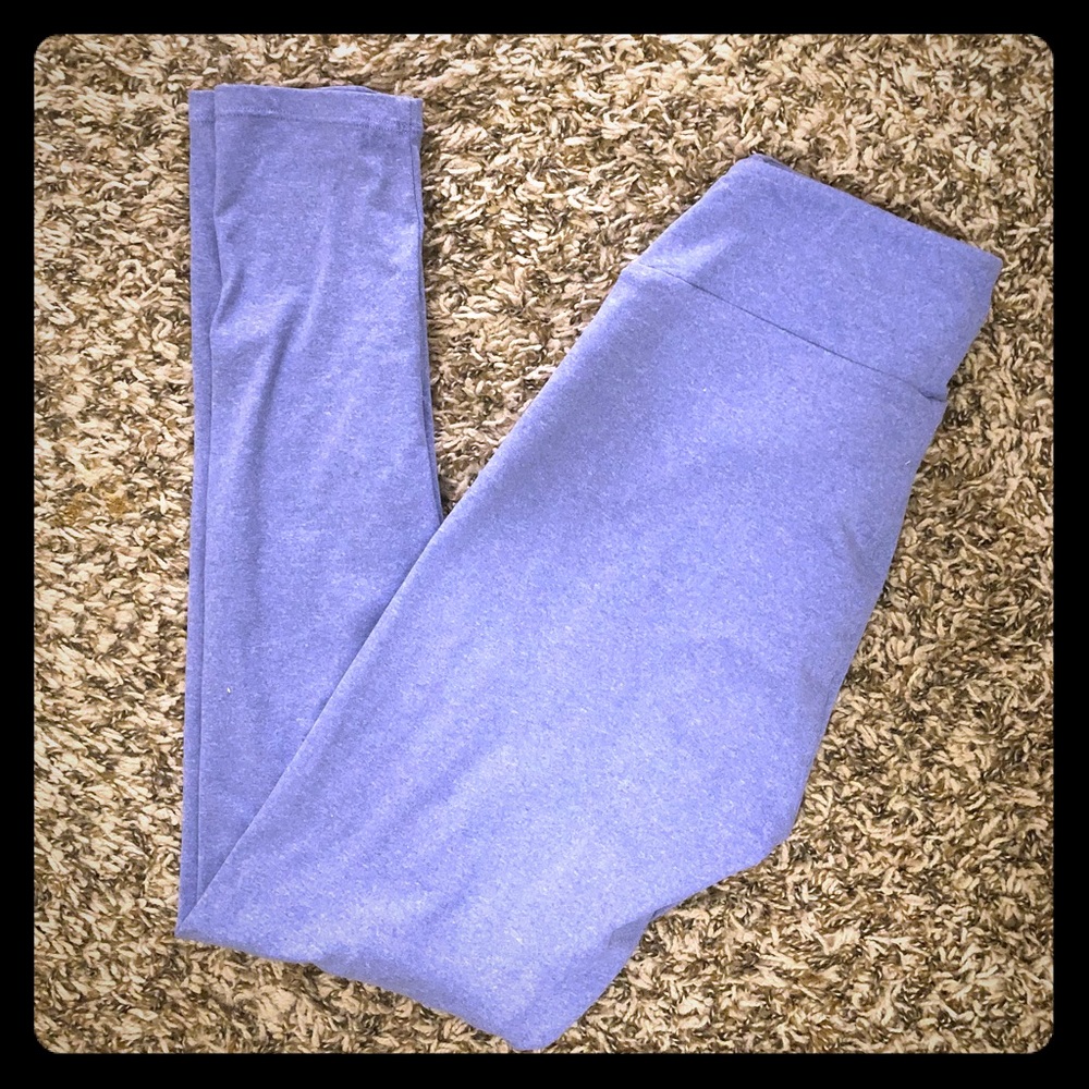 LuLaRoe heathered purple One Size Leggings